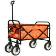 thumbnail image 1 of Foldable Wagon Cart with Strapping, Collapsible Beach Utility Wagon Grocery Cart Camping Shopping Sports Gardeing Fishing Supports 225lbs, 1 of 6
