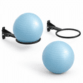Foldable Wall Mount Exercise Ball Rack, Yoga and Stability Ball Storage ...