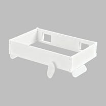 Foldable Wall Mounted Garbage Bag Holder, No Drill Kitchen Trash Bag Dispenser Rack, Under Cabinet Waste Bin Organizer for Home Bathroom Countertop Space Saving