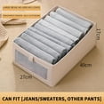 thumbnail image 1 of Foldable Wardrobe Storage Box | Sweater & Clothes Organizer Drawer | Breathable Fabric | Stackable | Multiple Sizes (Small/Medium/Large/XL) | No Cover | Modern Minimalist Design, 1 of 3