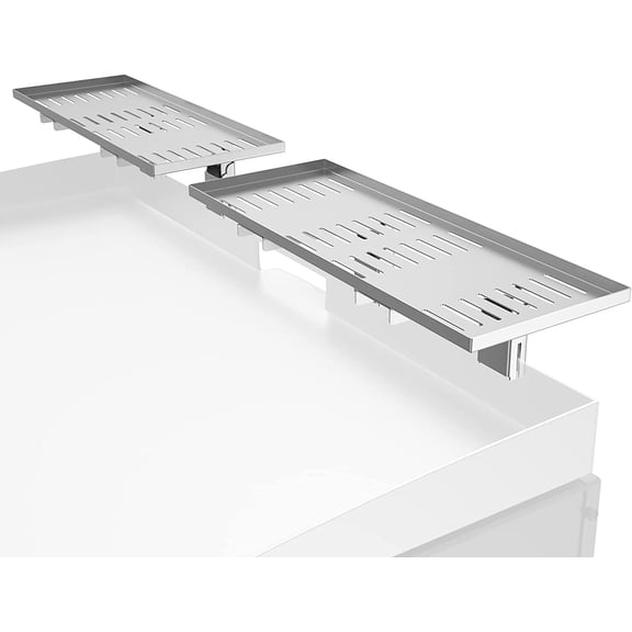 Foldable Warming Rack Shelf for Flat Top Griddle Grill Stainless Steel 2 Pack