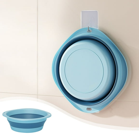 Foldable Wash Basin, Collapsible Multi-Purpose Dish Pan for Kitchen, Laundry, Foot Bath, Camping, BBQ and Travel Portable Storage Bucket