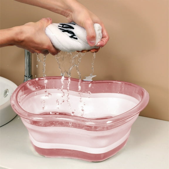 Collapsible Wash Basin, Portable Folding Sink for Camping Kitchen & Laundry, Space-Saving Dish Pan with Non-Slip Base