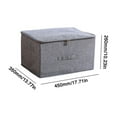 thumbnail image 1 of Foldable Washable Fabric Storage Box With Zippered Lid For Clothes And Home Organization, 1 of 7