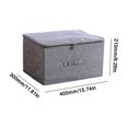 thumbnail image 1 of Foldable Washable Household Clothing Storage Box, Zip Closure Container for Clothes, Bedding, Toys, Home Organization, Fabric Storage Box for Bedroom, 1 of 7
