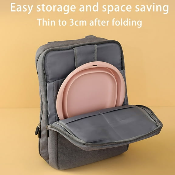 Foldable Washbasin Student Washbasin Portable Travel Plastic Compression Basin Folding Water Basin Household