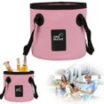 Foldable Water Container Leakproof Bucket with Handle for Outdoor and ...