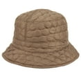 thumbnail image 2 of Foldable Water Repellent Quilted Rain Hat - Adjustable Drawstring Bucket Cap For Women 2 of 12