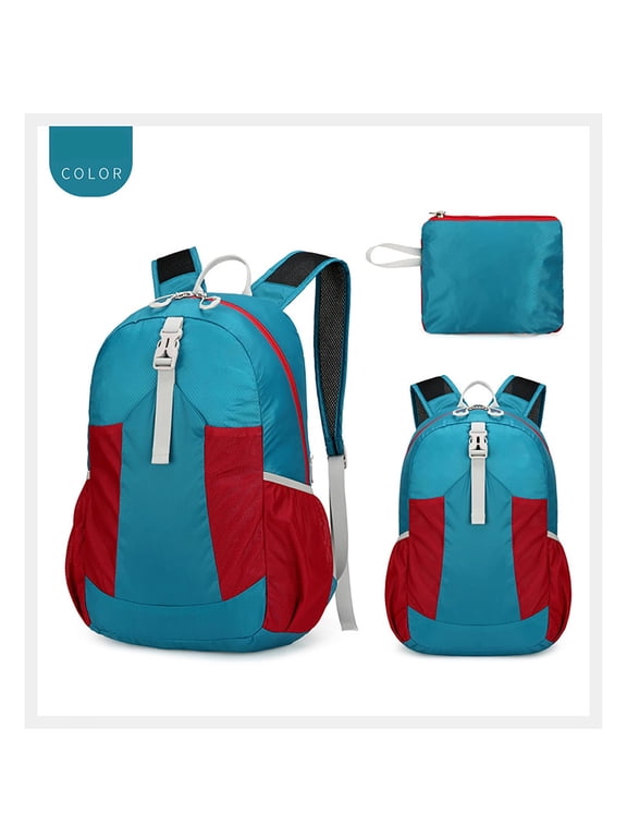 Foldable Waterproof Backpack Lightweight Packable 20D Nylon for Travel Hiking Camping Shopping 12.6x17x6.3 Inch 190g