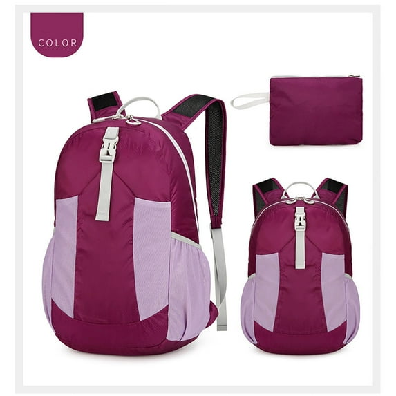Foldable Waterproof Backpack, Lightweight Packable Travel Daypack for Hiking, Camping, Outdoor Activities, and Shopping