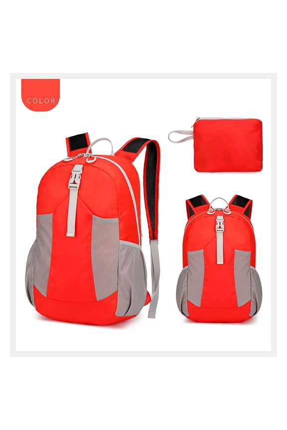 Foldable Waterproof Backpack | Ultralight 190g Nylon | 8000mm Water Resistance | Tear Resistant | Large Capacity | Packable for Travel Hiking Camping Shopping | 12.6x17x6.3 in | Folds to 7x6 in