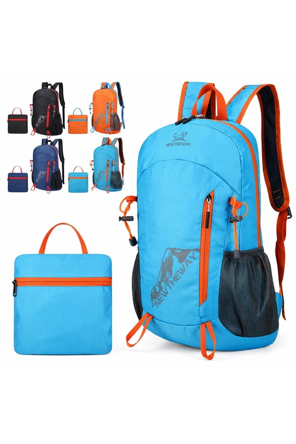 Foldable Waterproof Camping Backpack, Waterproof Hiking Backpack, Ultralight Collapsible Quick Dry Daypack Trekking Bag 35L