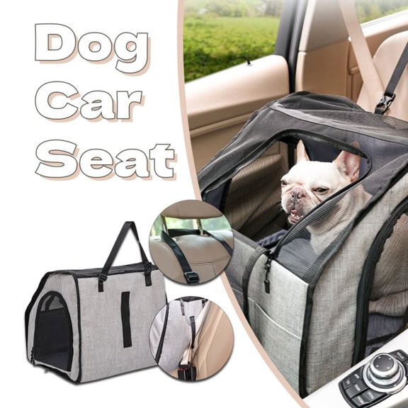 Foldable Waterproof Dog Car Mat & Travel Pet Cage, L