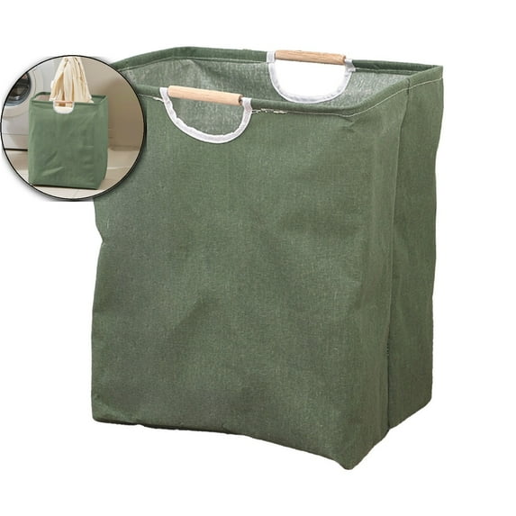 Foldable Waterproof Laundry Basket, Fabric Clothes Hamper, Portable Bathroom Washing Bin for Home Organization Use