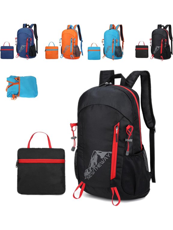 Foldable Waterproof Lightweight Hiking and Camping Backpack | For Outdoor Sports Travel Inside Wet Clothes Compartment Packable For Multiple