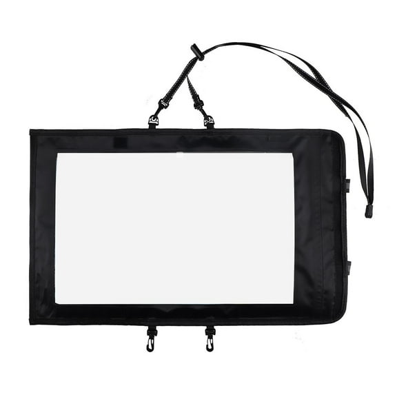 Foldable Waterproof Map Storage Case Tpu Document Dry Bag For Hiking Black