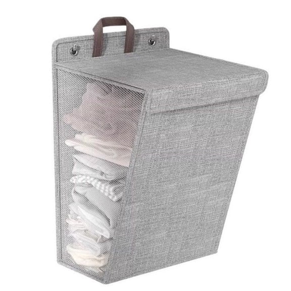 Foldable Waterproof Storage Bins with Lid, Multi-Use Plastic Organizer Box for Bathroom, Laundry Room, Kids Toys & Bedroom, Moisture-Proof Odorless Closet Container to Declutter Home