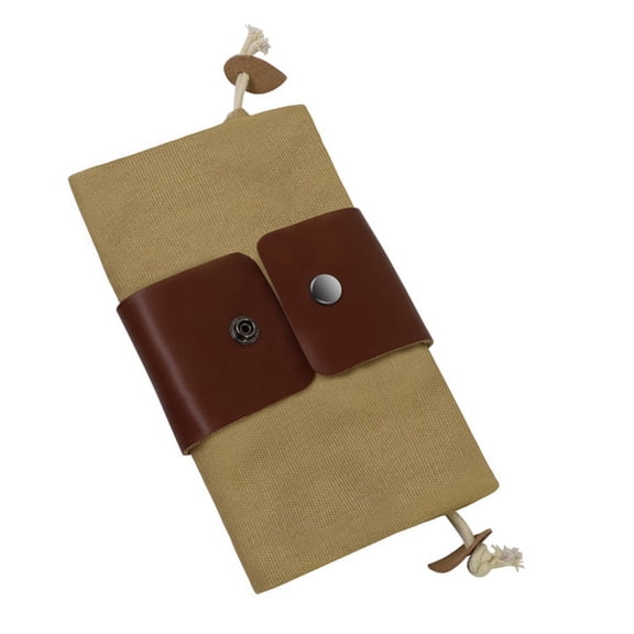 Foldable Waxed Canvas Foraging Pouch Hiking Waist Pack1eatherMushroom Belt Bag