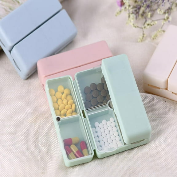Foldable Weekly Pill Storage Organizer for TravelFast T4G5 Y5C6 D1X3 M7T5