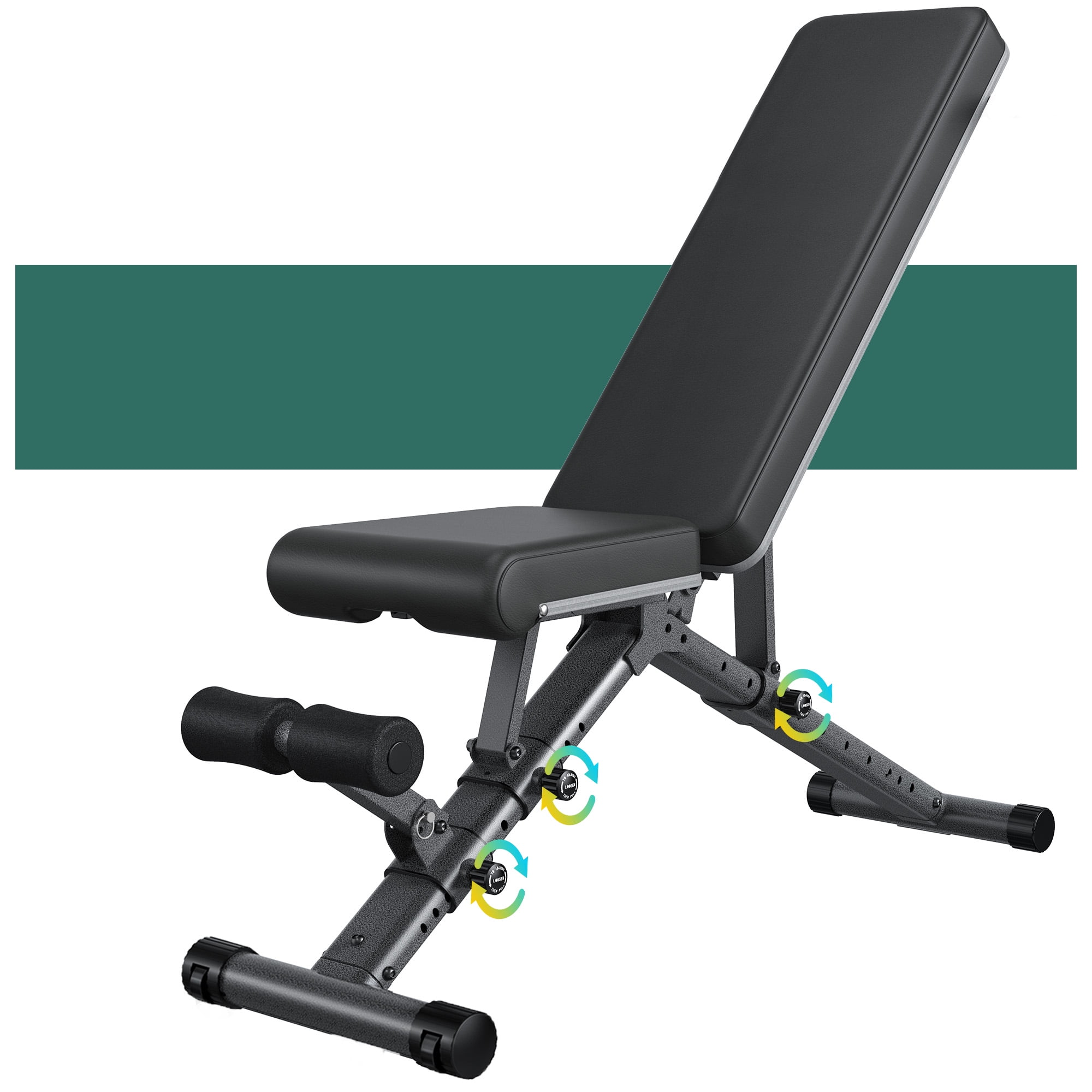 Finer Form Adjustable Weight Bench S Foldable Multi purpose Bench Full Body Workout Incline Decline Bench Home Gym