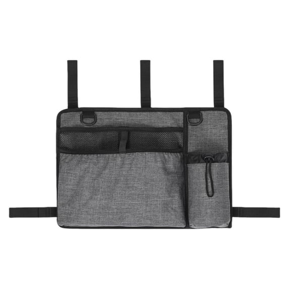 Foldable Wheelchair and Walker Bag with Large Capacity, Multiple Pockets, Cup Holder, Easy to Attach, Practical Organizer for Elderly and Disabled Assistants