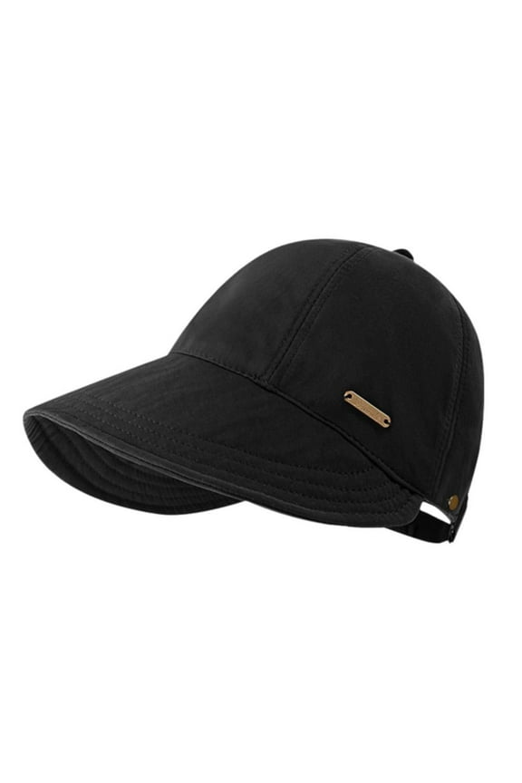 Foldable Wide Brim Sun Hat Drawstring Adjustable Caps Beach Hats Summer, C8F7