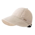 thumbnail image 1 of Foldable Wide Brim Sun Hat Drawstring Adjustable Caps Beach Hats Summer W8Q, 1 of 7