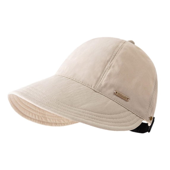 Foldable Wide Brim Sun Hat for Women Men - Adjustable Summer Beach Hat, Quick-Drying Visor for Outdoor Activities
