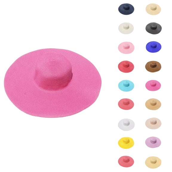 Foldable Wide Brim Sun Hats for Women – Summer Floppy Straw Hat UV Protection, Packable Beach Hat for Travel, Gardening, Outdoor Pool and Hiking