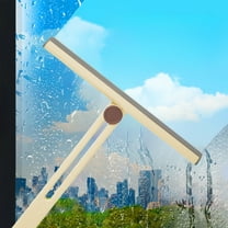Foldable Window Glass Cleaning Wiper, Rotatable Handheld Squeegee for Mirror Bathroom and Countertop, Soft Blade Streak-Free Window Cleaner for Home and Kitchen