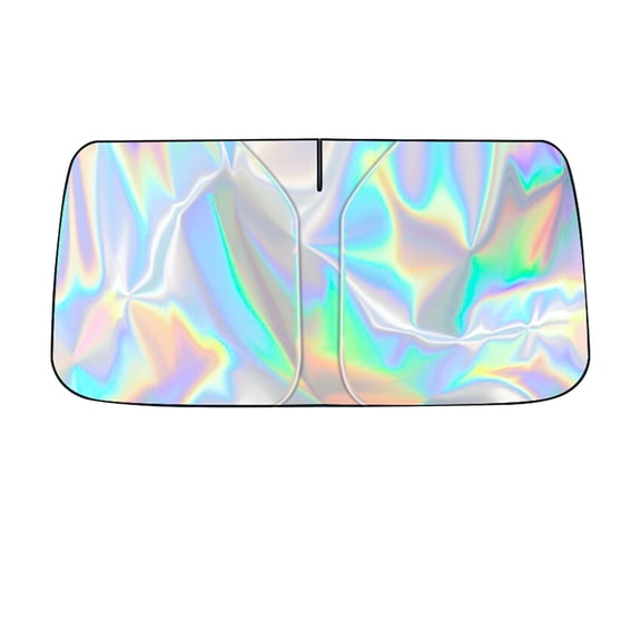 Foldable Windshield Sun Shade,Blocks Sunlight & Reflects Heat, Summer Cooling Car Cover, Fit 100% Coverage, Front Window Sunshade with Storage Pouch