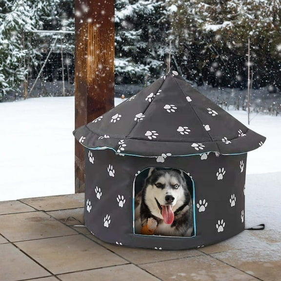 Foldable Winter Outdoor Cat House | Insulated PVC-Coated Shelter for Stray Cats | Warm Sponge-Lined Pet Bed | Portable & Waterproof | Sizes S/M/L (35-45cm)