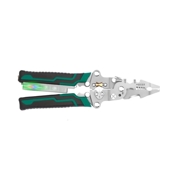 Foldable Wire Strippers with Electricity Measurement Function 4 in 1 Wire Stripping Pliers for Cutting Pulling Wires