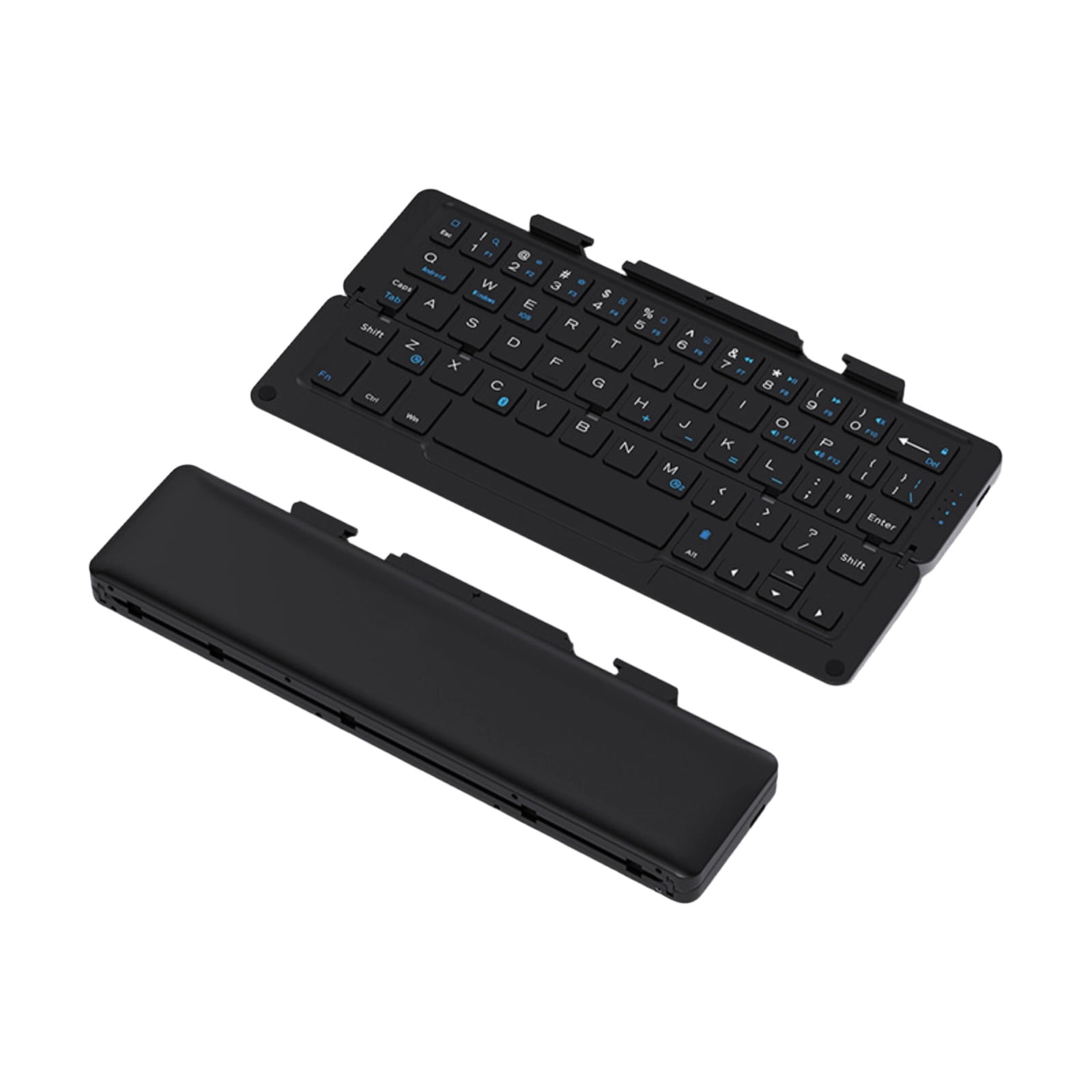 Foldable Wireless Bluetooth Keyboard, Compact Portable Mini Small Keyboard for Tablets Smartphones Laptops, Lightweight Travel Tablet Keyboards for iPad Mac Android Windows.