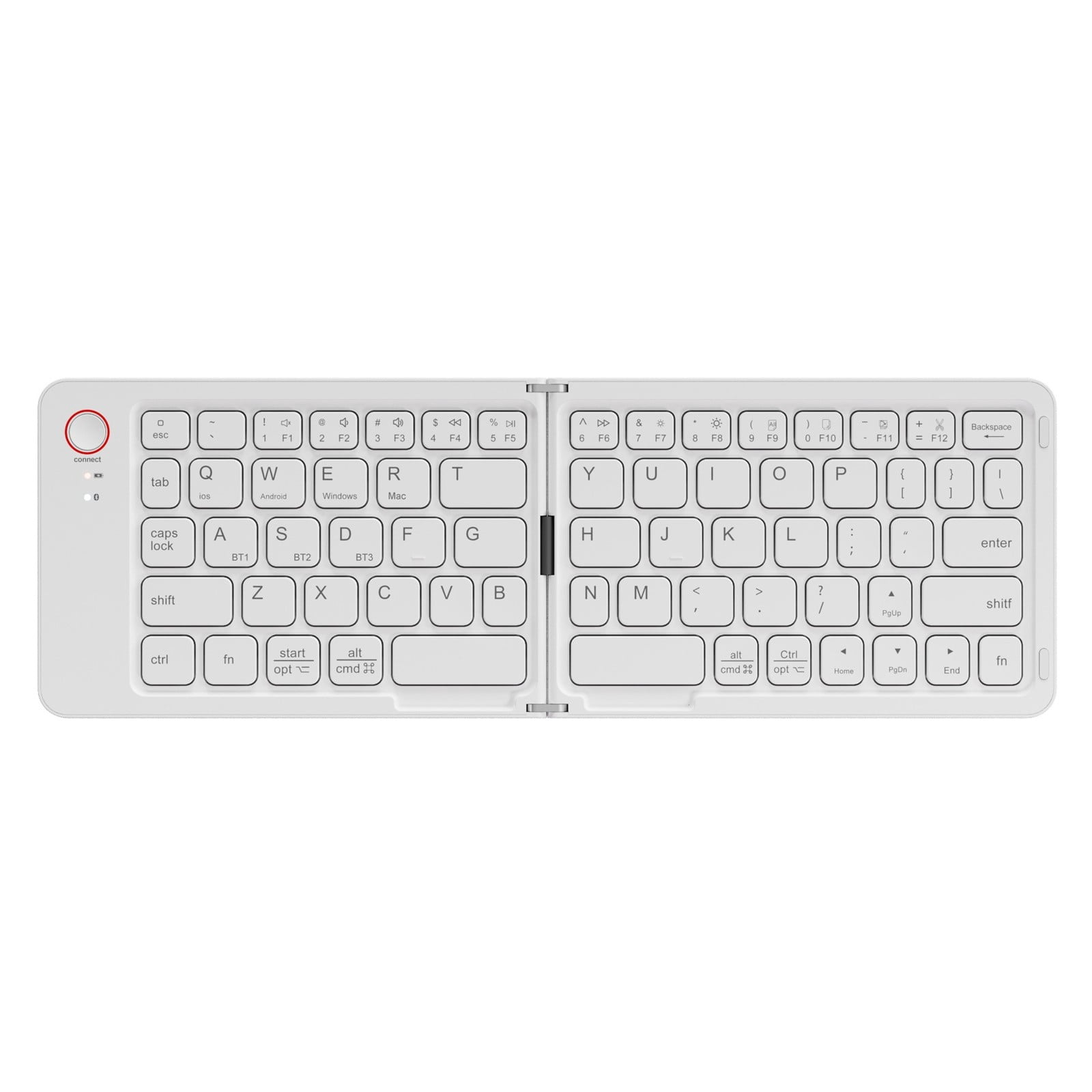 Foldable Wireless Bluetooth Keyboard, Compact Portable Mini Small Keyboard for Tablets Smartphones Laptops, Lightweight Travel Tablet Keyboards for iPad Mac Android Windows.