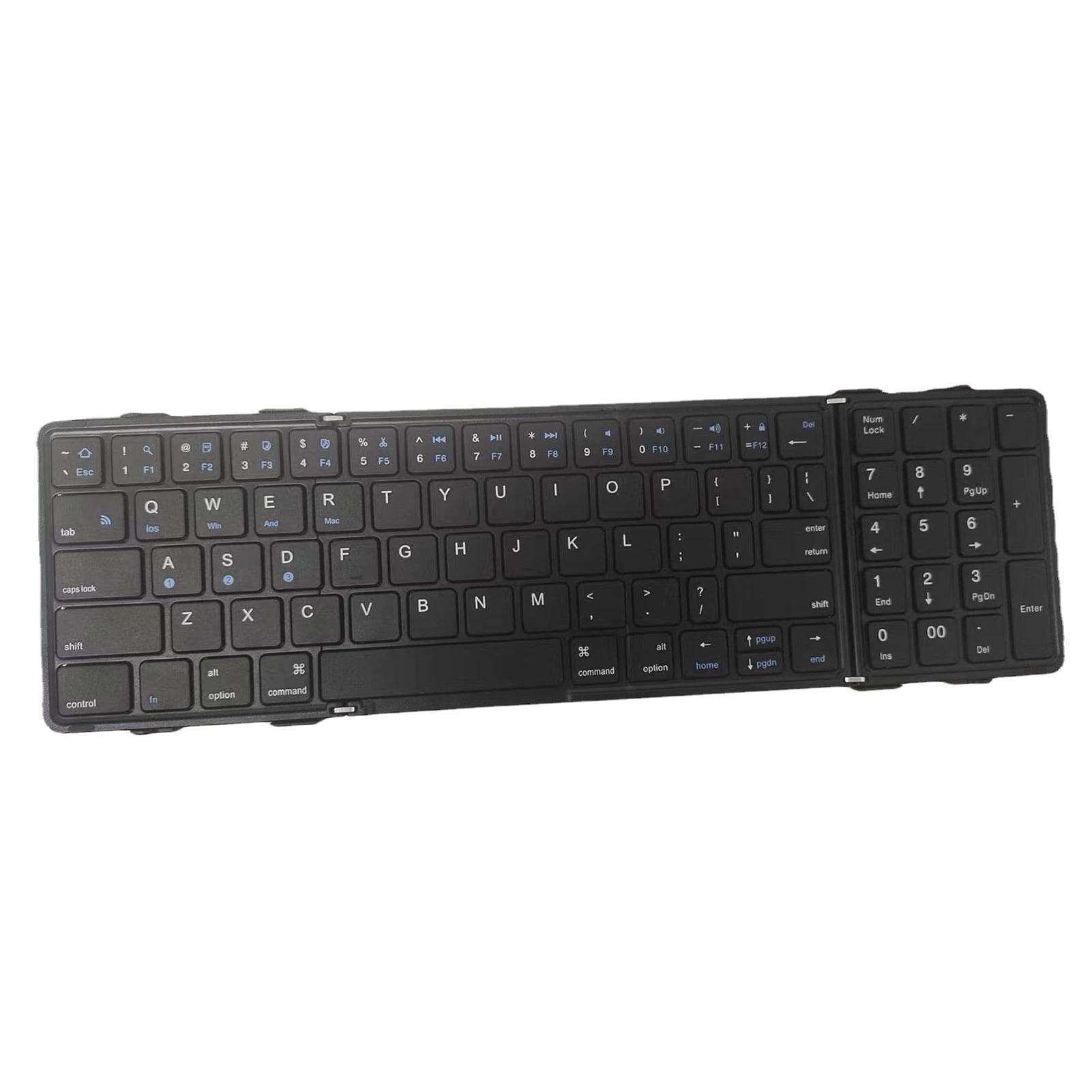 Foldable Wireless Keyboard BT5.1 Mobile Phone Tablet PC Triple System ...