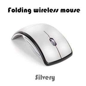 Foldable Wireless Mouse, Ergonomic 2.4G Mini Travel Wireless Optical Mobile Mouse for Laptop, PC, Chromebook, MacBook, Computer