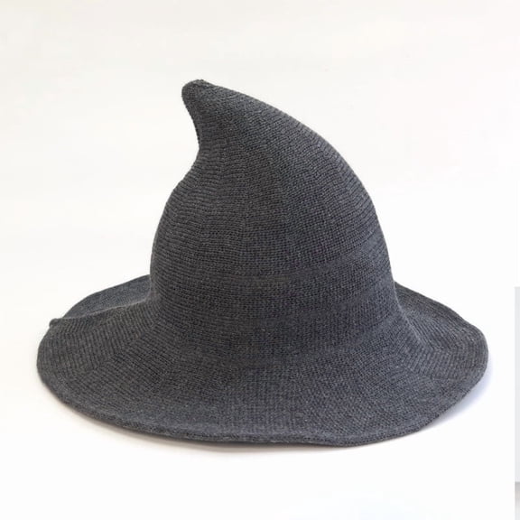 Foldable Wizard Hat, Lightweight and Breathable Halloween Clothes Hat with Adjustable Band, Pointed Tip Magic Hat for Themed Parties and Festive Events