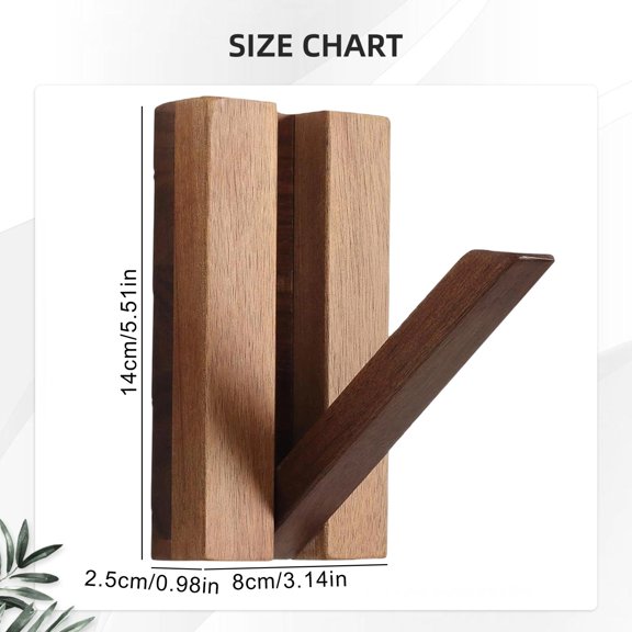 Foldable Wooden Coat Hook Wall Mounted For Hallway Decor