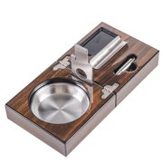 Foldable Wooden Desktop Organizer Set with Portable Precision Accessories, Compact Tabletop Travel Kit for Home Office Outdoor Use