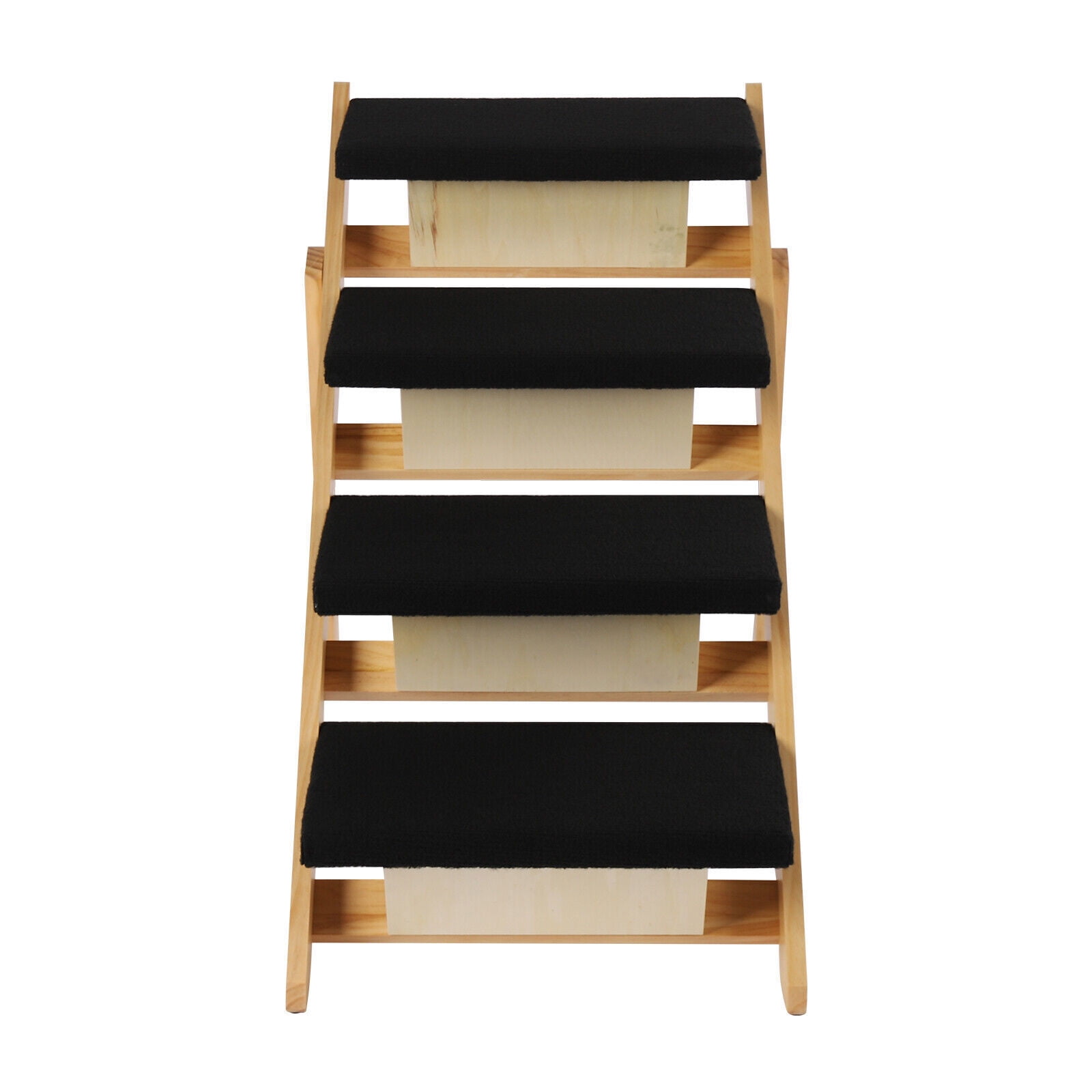 Foldable Wooden Pet Ramp Freestanding Cat Dog Wood Steps Ladder Stairs