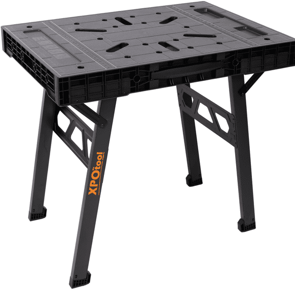 Foldable Work Bench 1650LBS Portable Garage Workshop Station Black