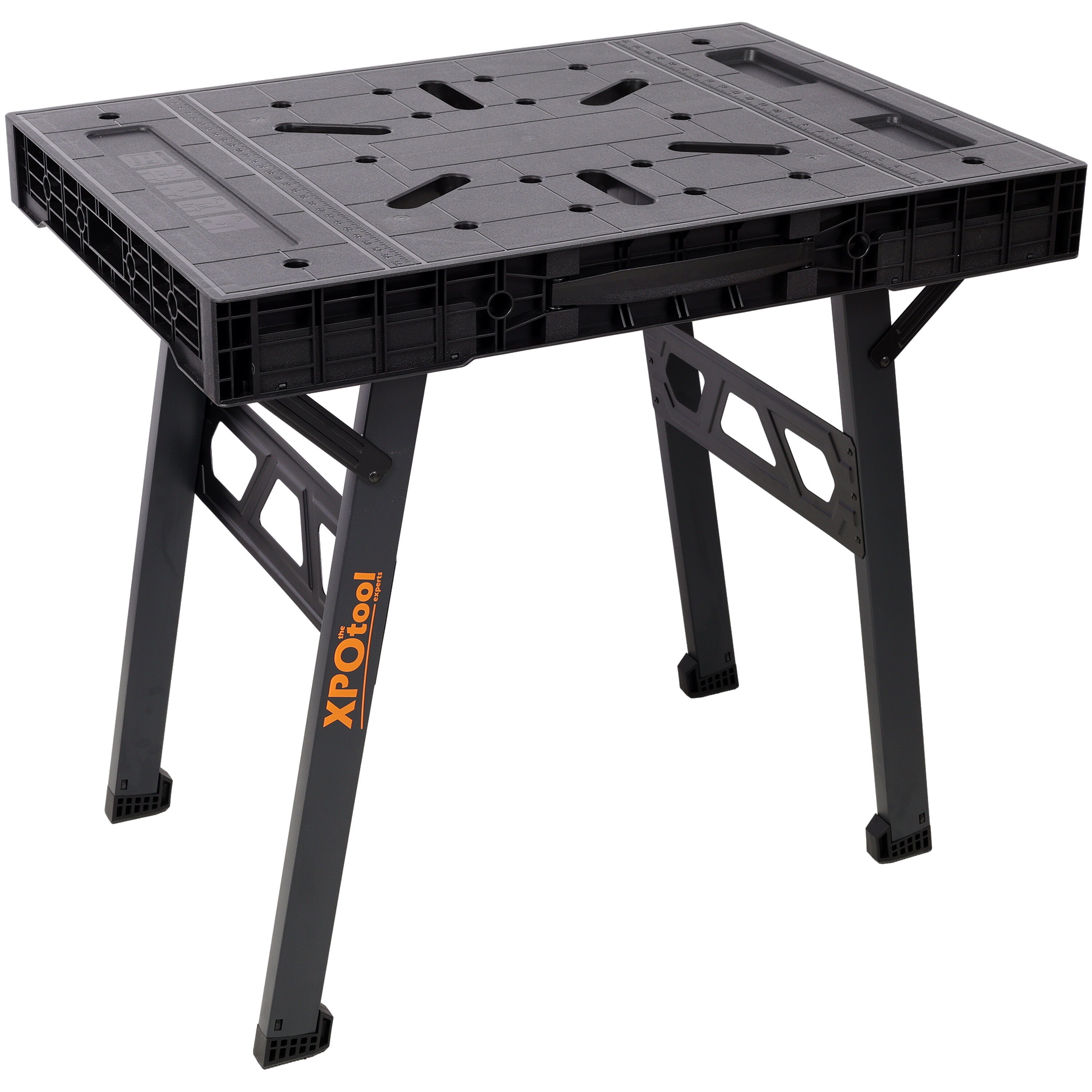 Foldable Workbench - 1650 LBS Capacity Portable Workstation for Garage & Workshop (Black)