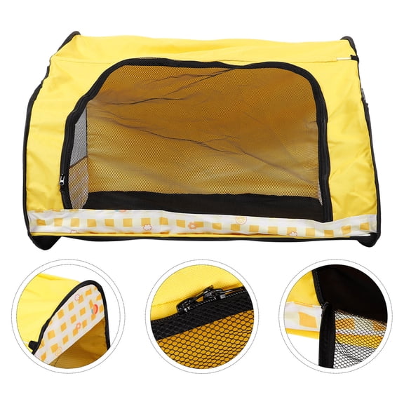 Alasum Yellow Foldable Cat Playhouse with Durable Material Providing Safe Relaxing Space