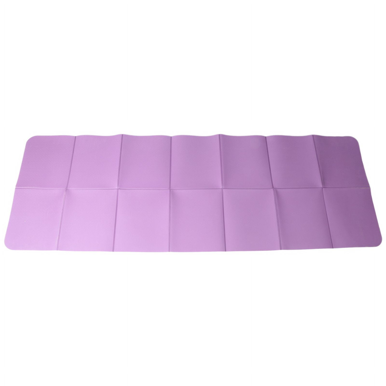Foldable Yoga Mat Folding Travel Fitness Exercise Mat Double Sided Non-Slip for Yoga Pilates & Floor Workouts