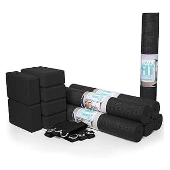 Foldable Yoga Mat, Premium Fitness & Multi-Purpose Workout Mat with Non-Slip Surface, Portable & Lightweight for Studio or Home Use, As Seen on