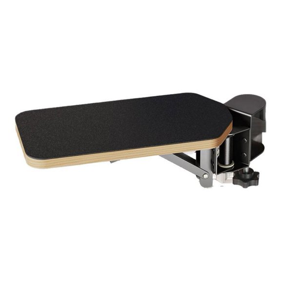 Foldable and Rotatable Wooden Computer Arm Support Bracket for Office Desk - Elbow and Wrist Support