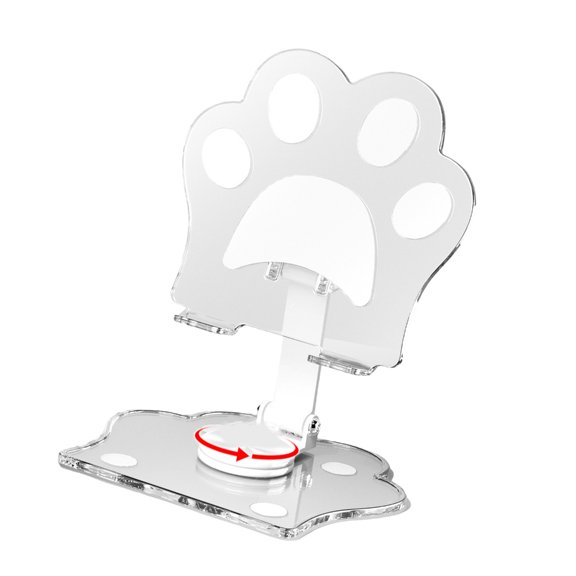 Foldable clear Tablet Holder Featuring not Slip Base Reinforced Stand for best Viewing Angles