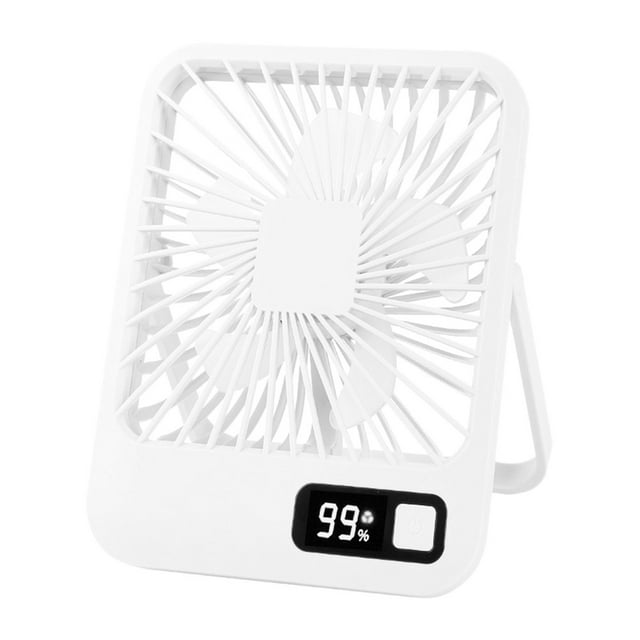 Foldable desktop fan, intelligent digital display, infinitely variable
