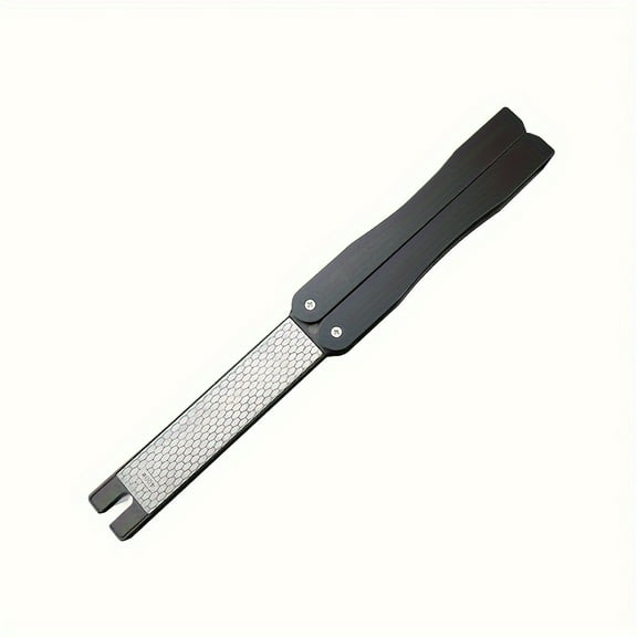 Foldable diamond grinding stone, dry and wet grinding grinding stone, coarse/ fine sand diamond grinding plate with anti slip bottom knife, double-sided grinder, used for small knives, scissors